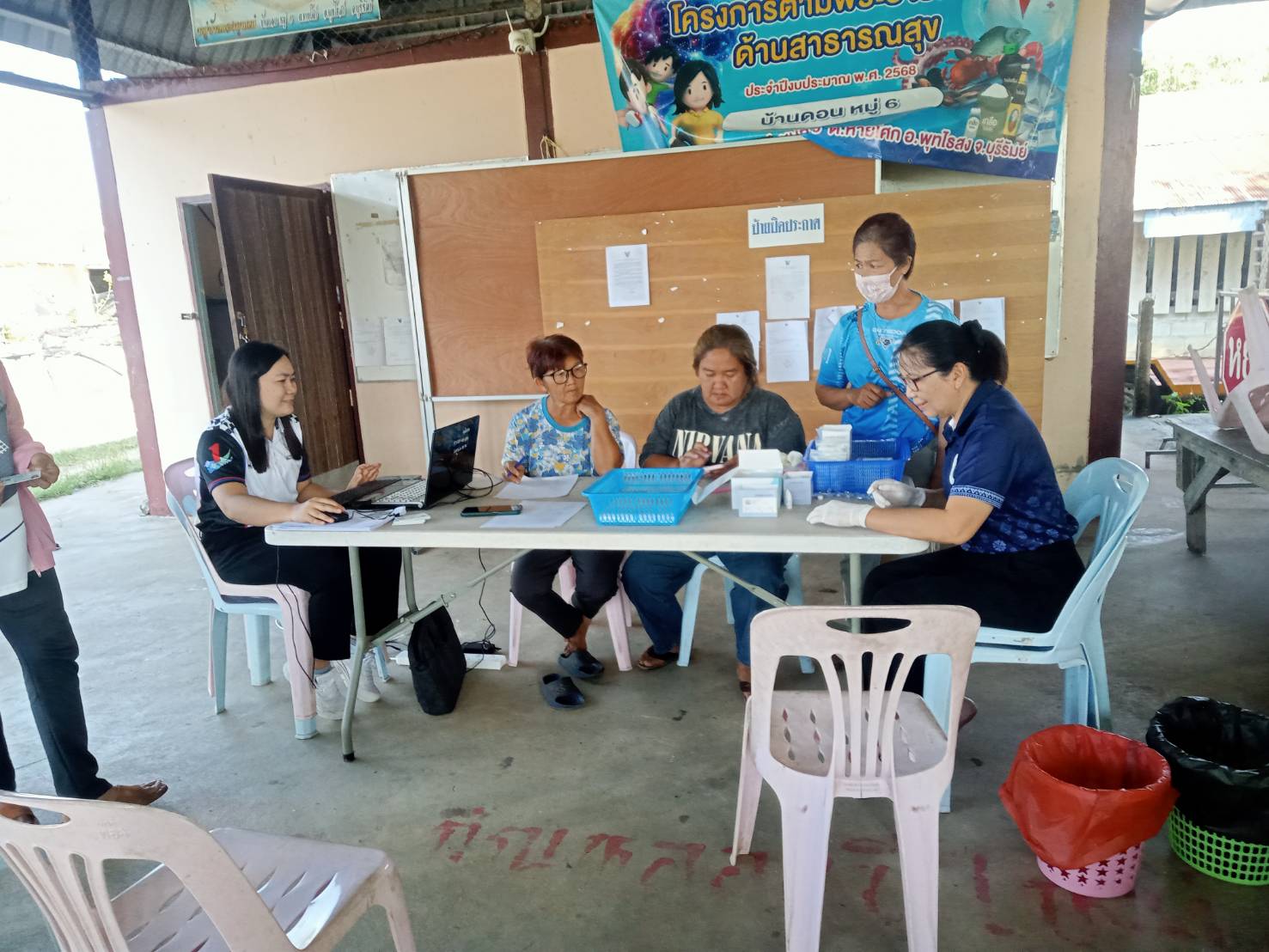 วันที่ 06 มีนาคม พ.ศ.2569 โรงพยาบาลส่งเสริมสุขภาพตําบลบ้านหายโศกให้บริการออกตรวจคัดกรองไวรัสตับอักเสบบี (HBV) และซี (HCV) นอกพื้นที่ โดยมีผู้เข้ารับ บริการทั้งหมด 82 คน